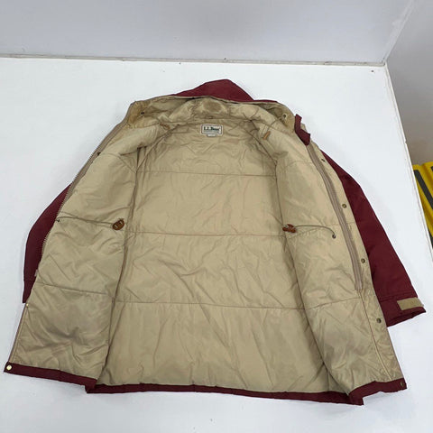 Vintage 80s LL Bean Thinsulate Insulated Hooded Parka Coat Made in USA Sz L