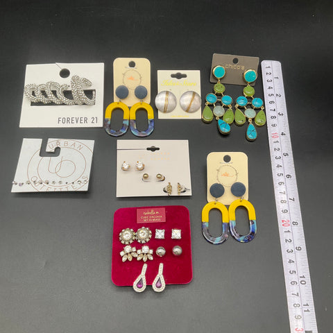Chico's Lauren Conrad Urban Outfitters Fashion Earrings Jewelry Lot of 9 Sets