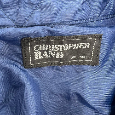 Vintage 70s/80s Christopher Rand Quilted Lined Wool Plaid Flannel Shacket Sz XL