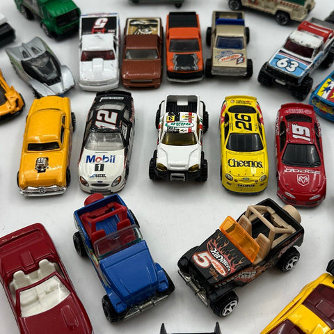 Hot Wheels Diecast Vehicle Lot Approximately 45 Cars NASCAR Tonka Matchbox