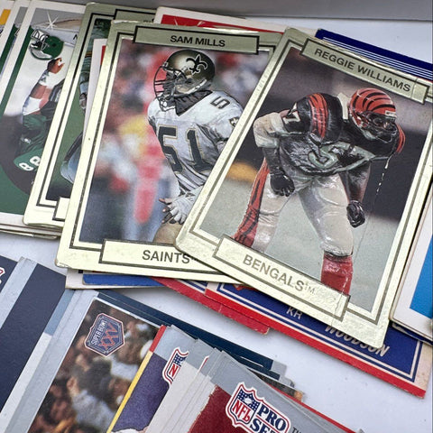 Football Card Lot NFL 1980s-90s Pro Set Score Mixed 5 Lbs See Photos