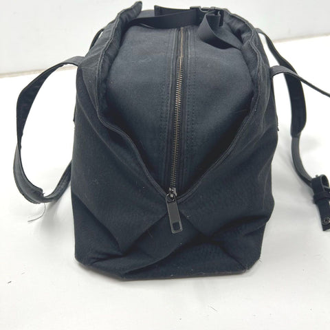 Lululemon Black Textured Canvas Tote Gym Bag Large Duffel Travel