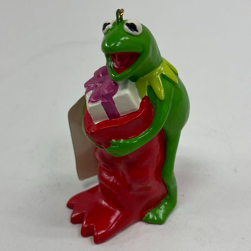 NWT Vintage Collectible Sigma & Henson Assoc. Kermit & Stocking Holiday Ornament
