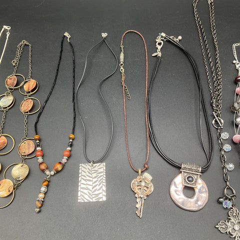 Chico's Lia Sophia Fashion Jewelry Lot of 11 Necklaces Beaded Pendant Vintage