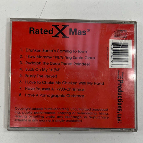 Vintage 90s Rated X Mas Naughty Christmas Parody CD Explicit Lyrics