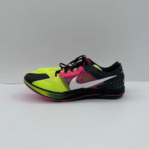 Nike ZoomX Dragonfly XC Volt Pink Black Cross Country Shoes Size 10.5