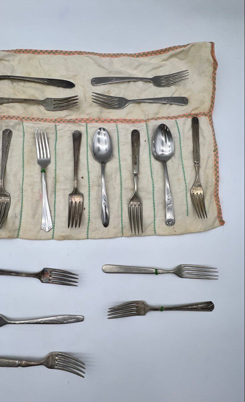 Assorted Flatware Lot Rogers Oneida International Silver Plate Stainless 24pc