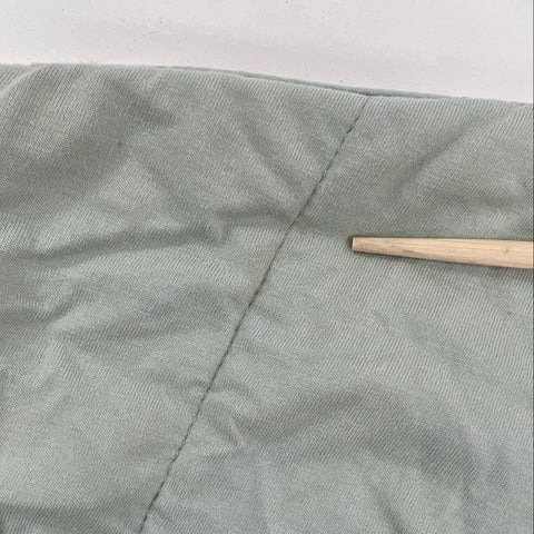 Allfenix Women's Quilted Bomber Jacket Sage Green Cotton Full Zip Size M