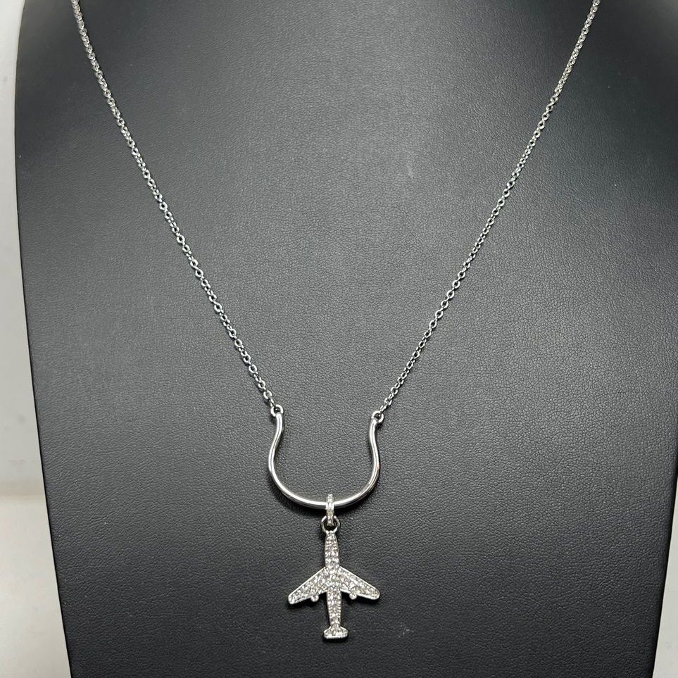 White House Black Market Airplane Pendant Necklace