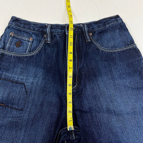 Vintage Y2K Rocawear Men's Dark Wash Baggy Denim Jeans Sz 32x34