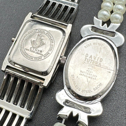 ESQ Elgin David Tutera Womens Wristwatch Jewelry Lot of 6 Fashion Dress