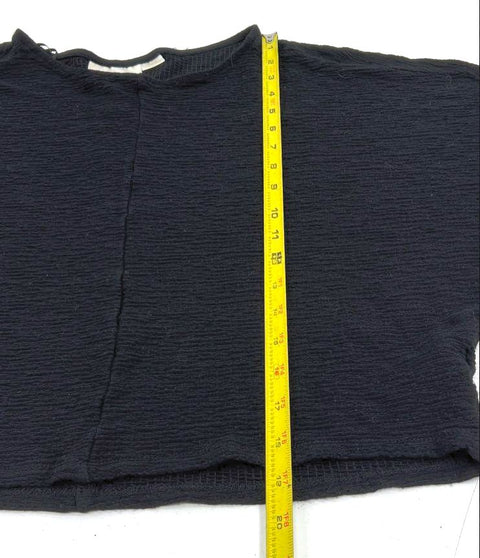 Anthropologie Lot of 2 Sweaters Black Maeve Cropped Tan Mock Neck Womens M