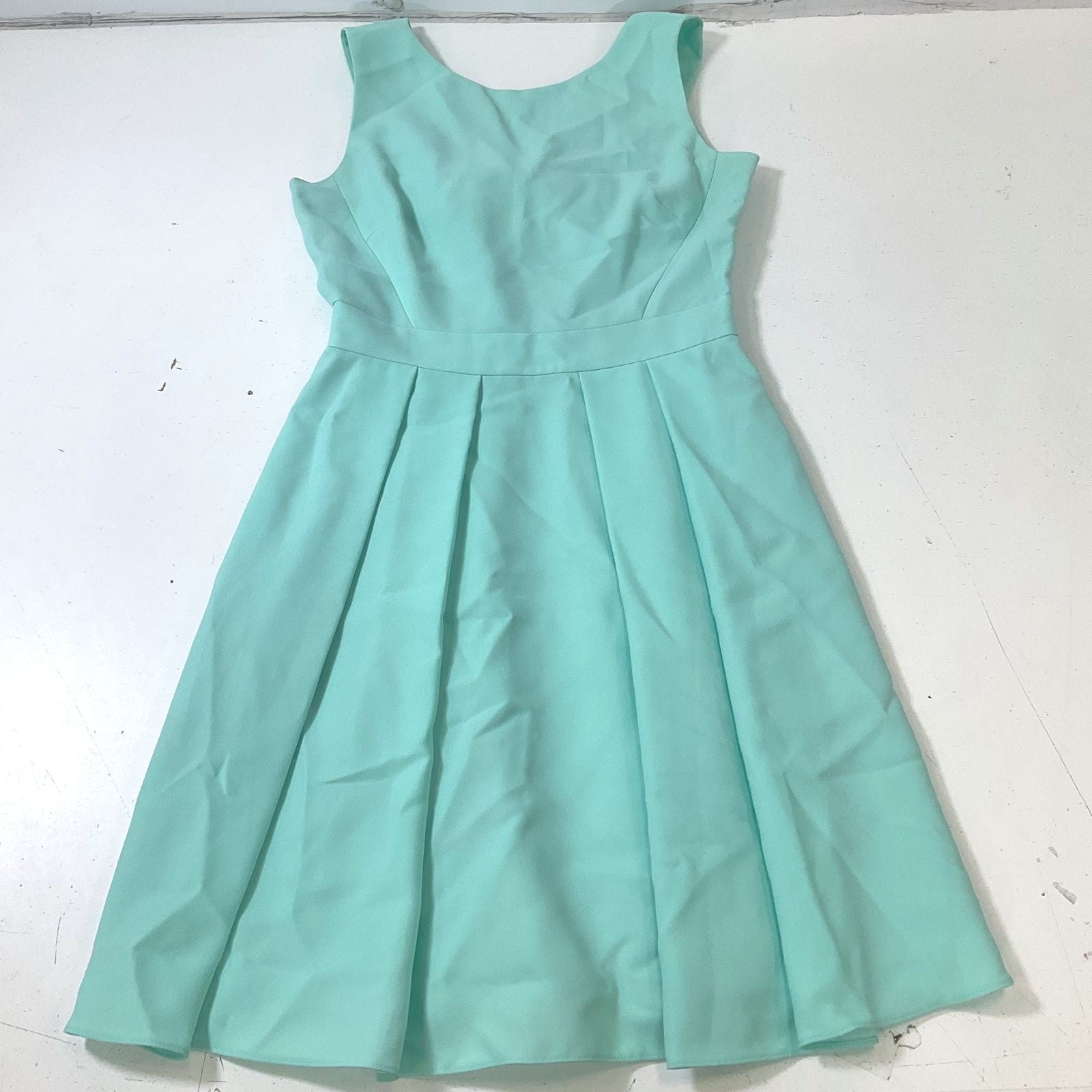 Kate Spade New York Mint Green Bow Back Dress Pleated Skirt Pockets Size 0