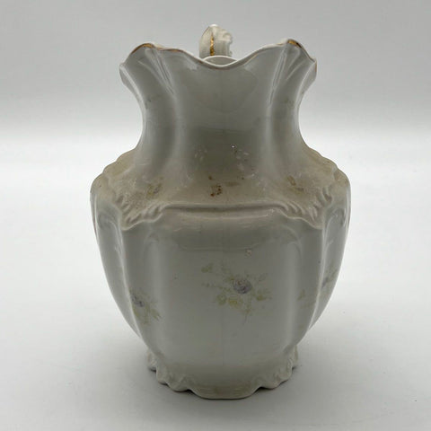 Johnson Bros England Royal Semi Porcelain Pitcher Antique Victorian Floral