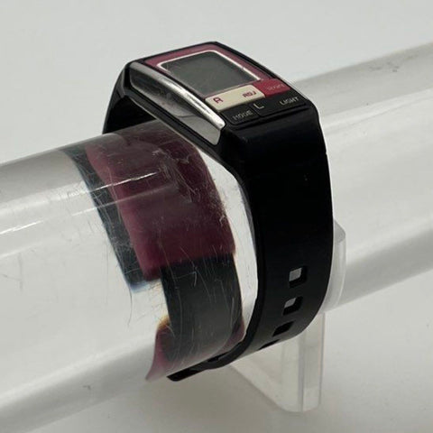 Casio Poptone LDF-51 Digital Watch Black Pink Resin Strap