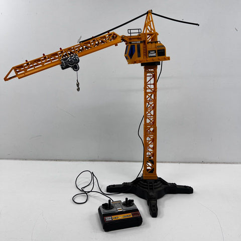 New Bright Vintage 1993 Tower Crane Wired Remote Control Toy 27" Tested Works