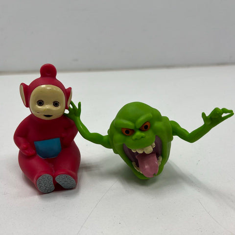 Vintage 80s 90s Toy Lot Ghostbusters Slimer Mickey Mouse Teletubbies Kewpie