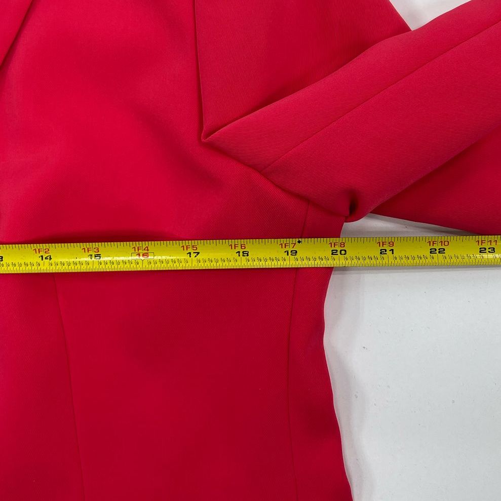 NWT Women's Allen Solly Salmon Pink Blazer Suit Jacket with Pin - Size XL