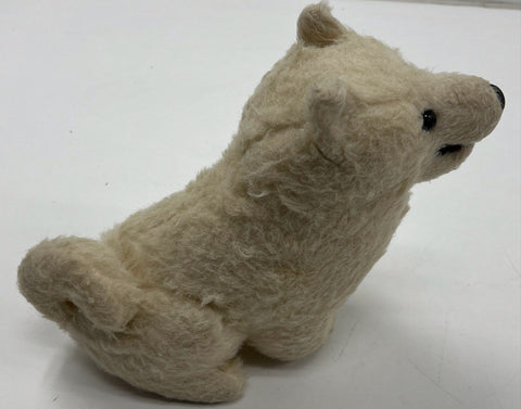 Vintage 1977 R. Dakin Pillow Pets White Plush Dog Samoyed Puppy 13 Inch Tagged