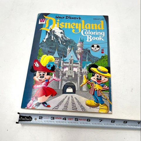 Vintage 1965 Walt Disney Disneyland Coloring Book Whitman Unused 11 Inch