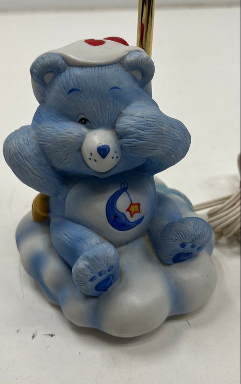 Vintage Care Bears Bedtime Bear Ceramic Table Lamp 1983 American Greetings