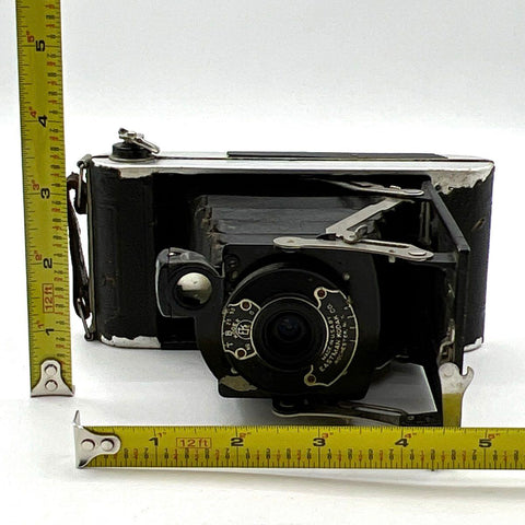 Vintage Pocket Kodak Folding Bellows Film Camera Tested Shutter Fires