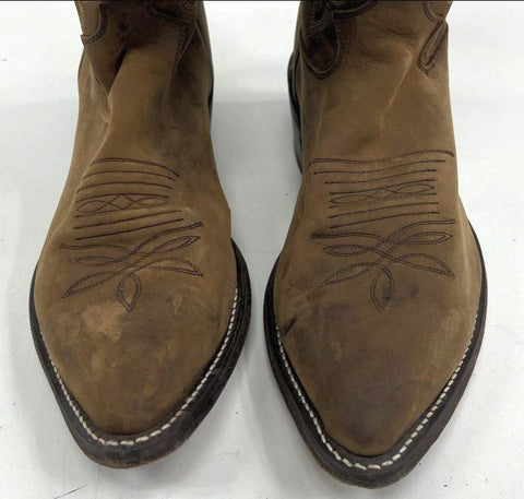 Justin 2252 Brown Distressed Leather Western Cowboy Boots Men's Size 10D