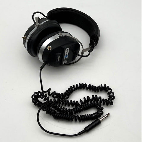 Vintage Koss XTR-9 Stereo Over-Ear Headphones Coiled Cord 1/4" Plug Untested