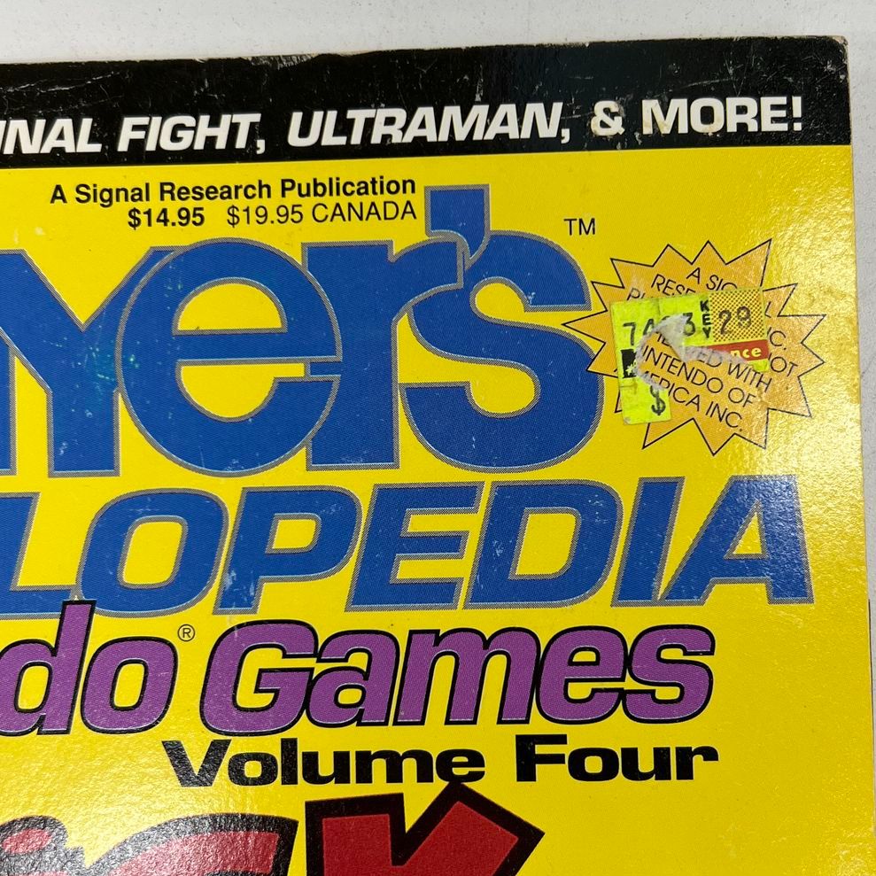 Player's Encyclopedia of Nintendo Games Volume Four 1991 Signal Research Book