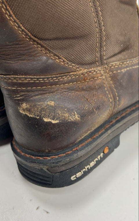 Carhartt CMP1208 Brown Leather Wellington Safety Toe Work Boots Size 9