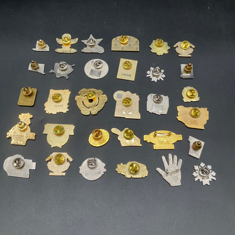 Vintage Lapel Pin Lot Disney Hard Rock Olympics NASCAR 31 Pieces