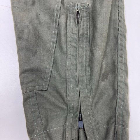 Vintage 80s US Military USAF 27/P Flyers Coveralls Sage Green Nightwatch 38R
