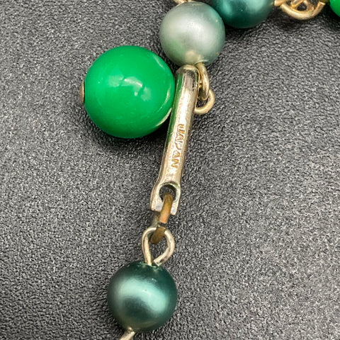 Vintage Costume Jewelry Lot 4 Necklaces Japan Multi-Strand Faux Pearl Beaded