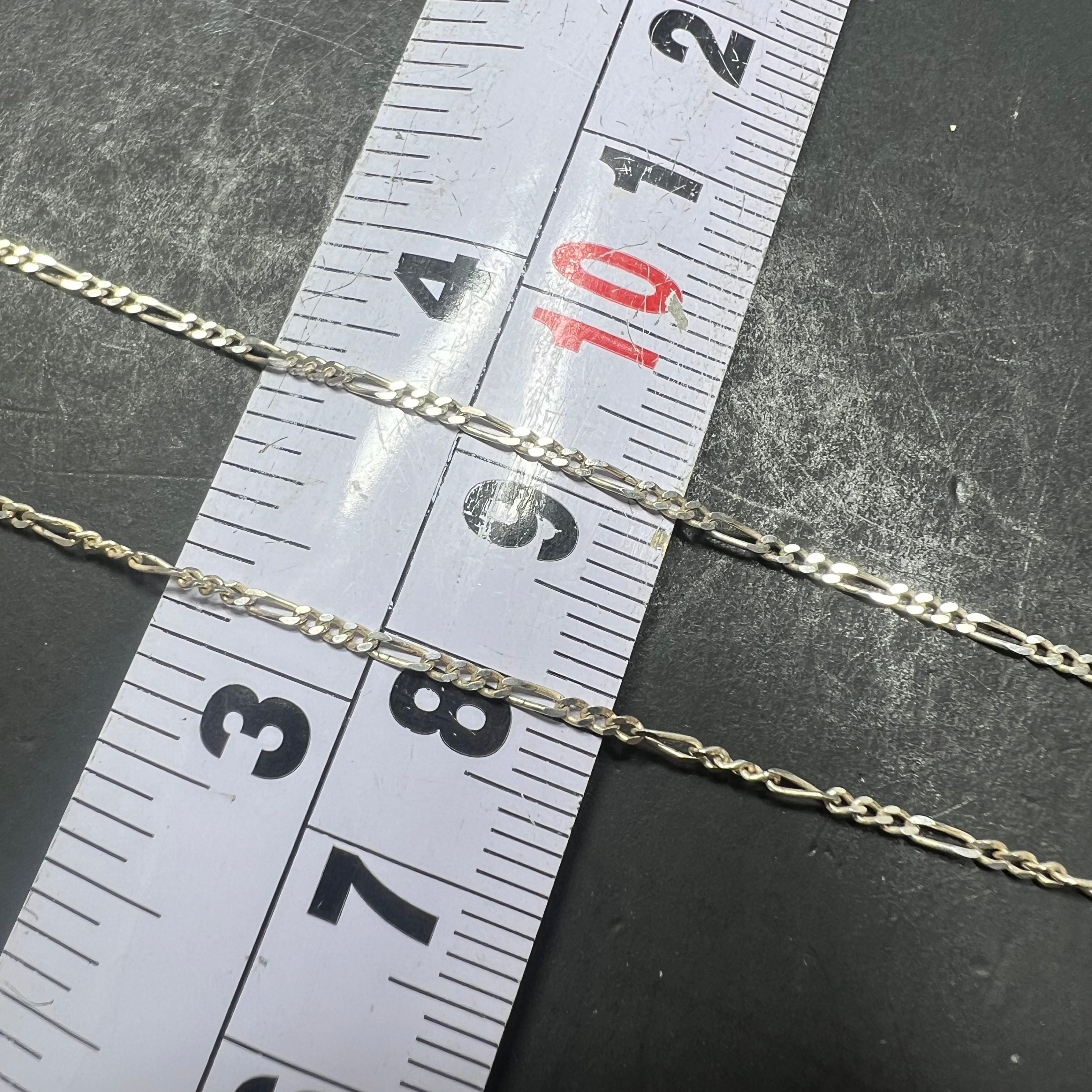 925 Sterling Silver Chain with Rhinestone Cross Sterling Pendant Necklace