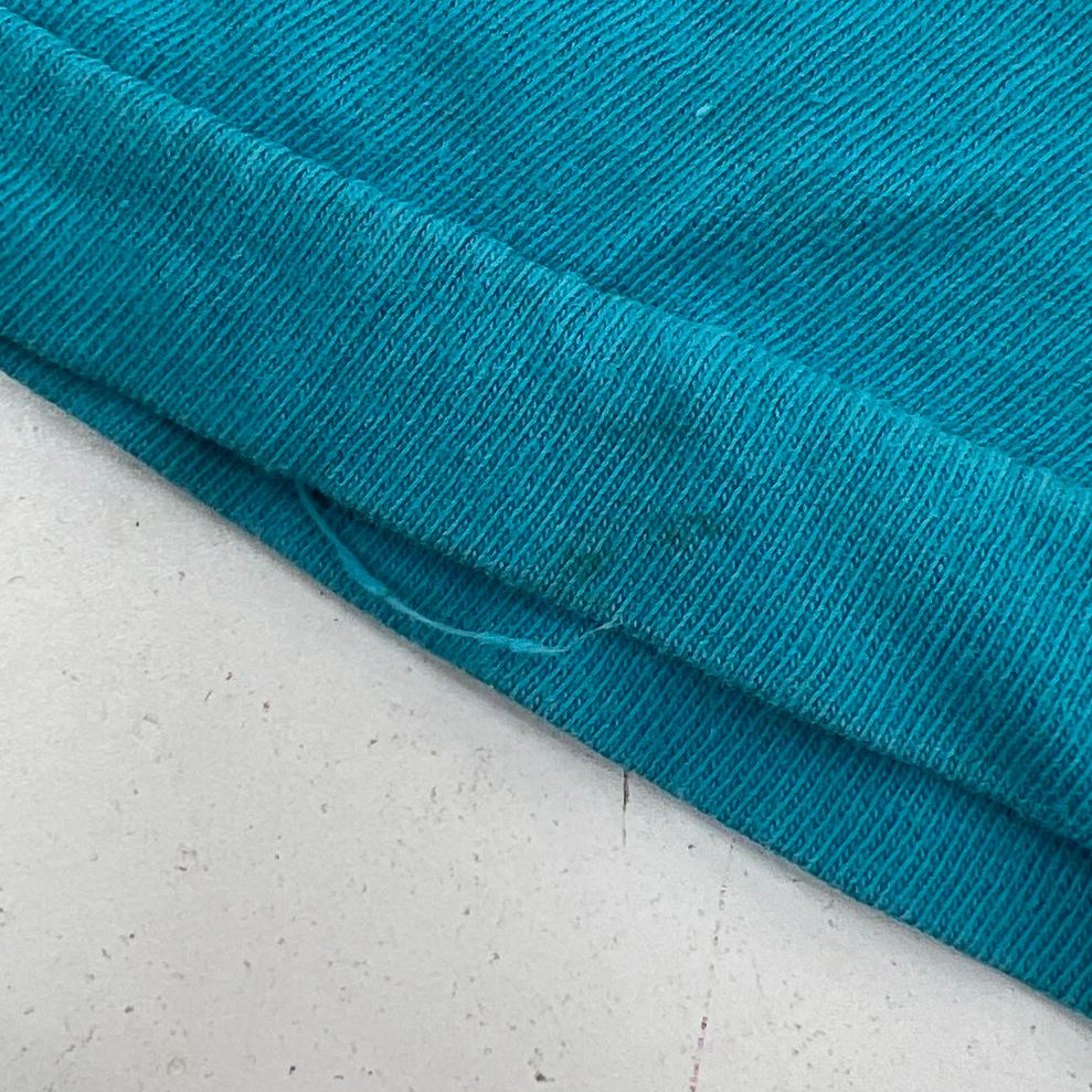 Vintage 80s Sun Sportswear Teal Single Stitch Big Break Lunch T-Shirt Men's L