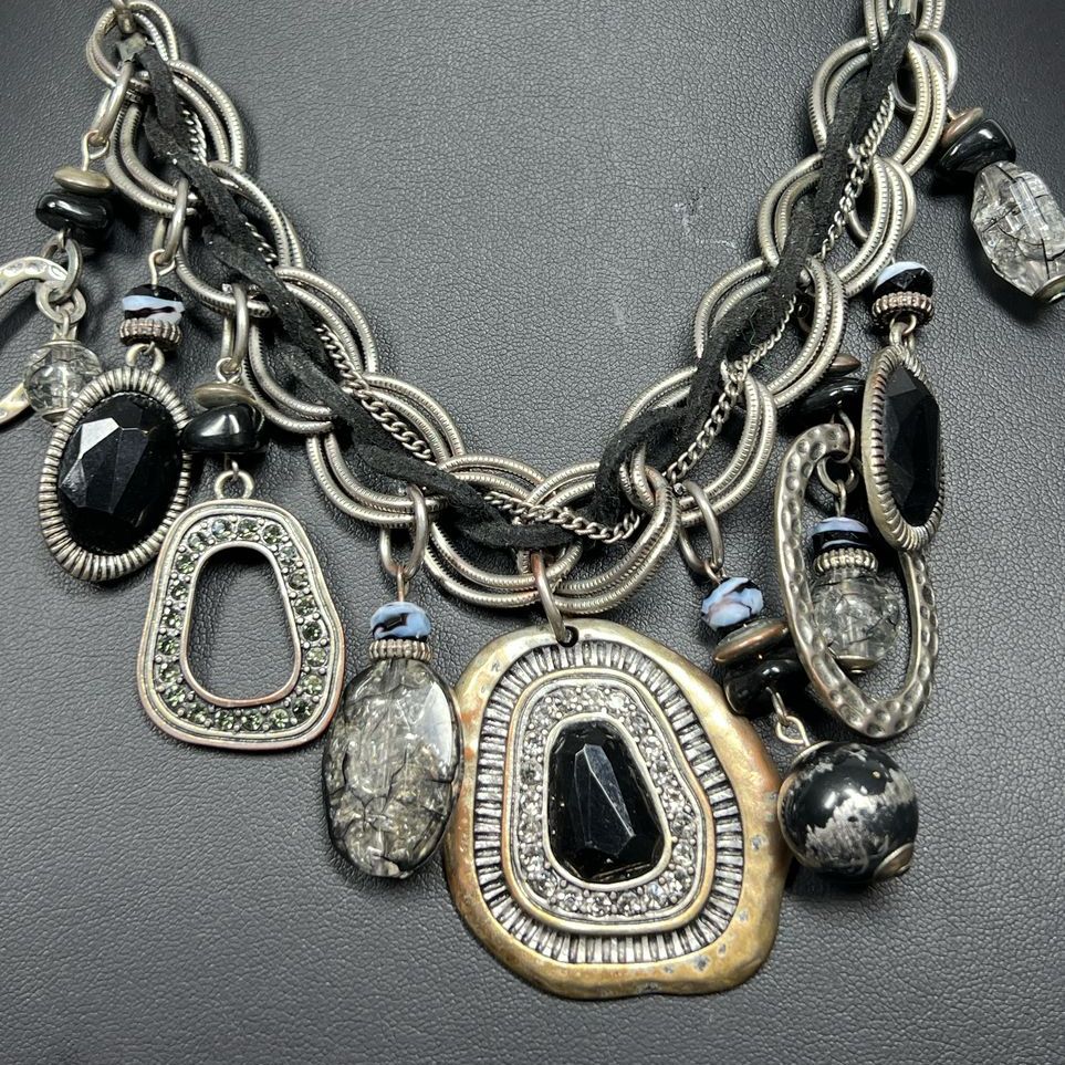 Laura Ashley Dangling Pendant Charms Necklace