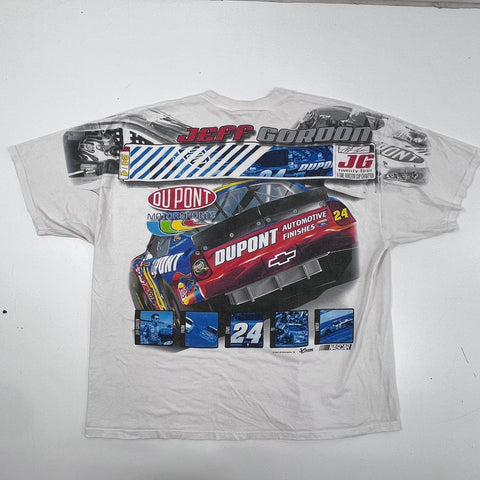 Vintage Y2K Chase Authentics Jeff Gordon Men's NASCAR DuPont #24 Shirt 2XL