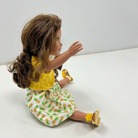 2017 Journey Girls Kyla 18 Inch Doll Pineapple Dress Outfit Open Box Toys R Us