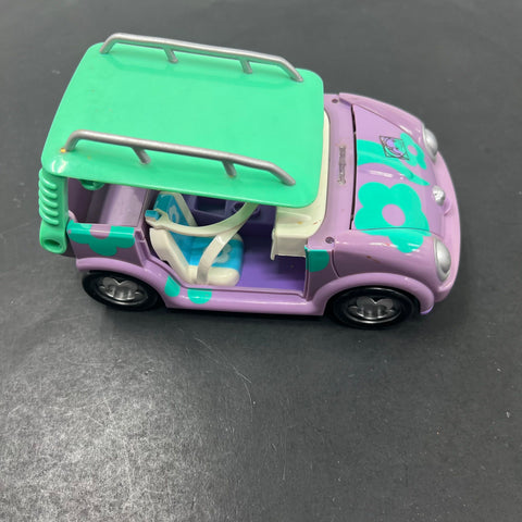 2003 Mattel Polly Pocket Picnic to Go Convertible Car *Damaged
