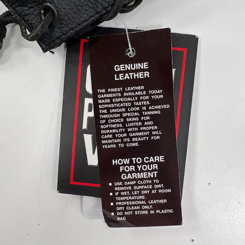 Coast to Coast Outfitters Leather Biker Vest Side Lace Snap Front Sz 3XL