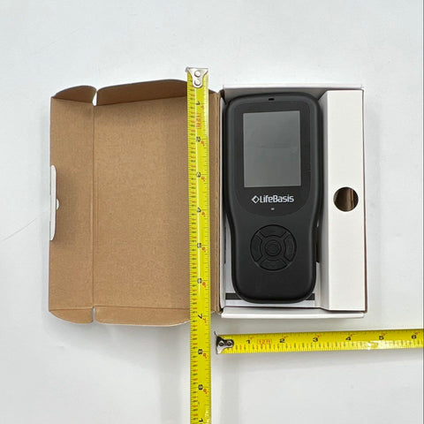LifeBasis HAQ66 Portable Air Quality Monitor Handheld Digital Display Black