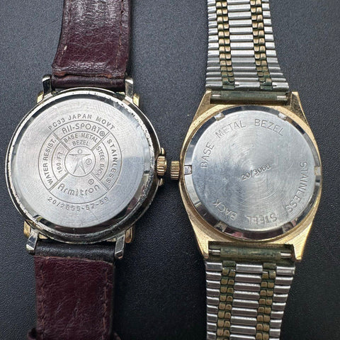Vintage Armitron and Pulsar Watch Lot of 4 Analog Mixed Styles
