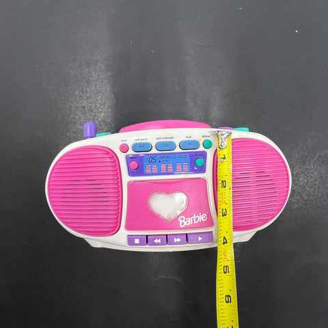 Vintage 1999 Barbie Dance With Me Talking Boombox CD Player Radio KIDdesigns
