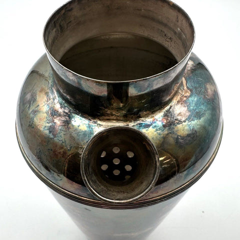 Antique E.G. Webster & Son Silver Plate Cocktail Shaker 1915 Patent Model 12