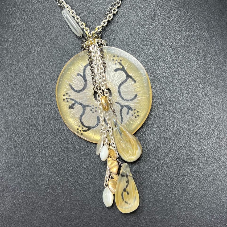 Chico's Circle Pendant Necklace