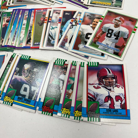 100+ Football Card Lot 1990s NFL Topps Pro Set Upper Deck Bulk Vintage