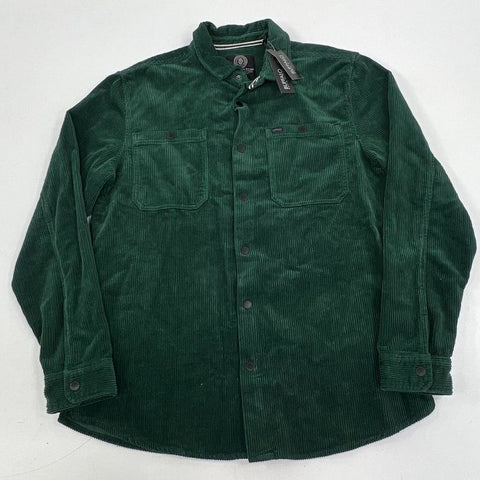 NWT Buffalo David Bitton Juno Green Corduroy Shirt Jacket Shacket Men's L