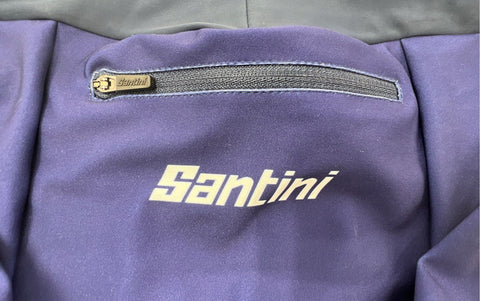Santini Ironman 70.3 Augusta Padded Cycling Bike Shorts Blue Made in Italy Sz M