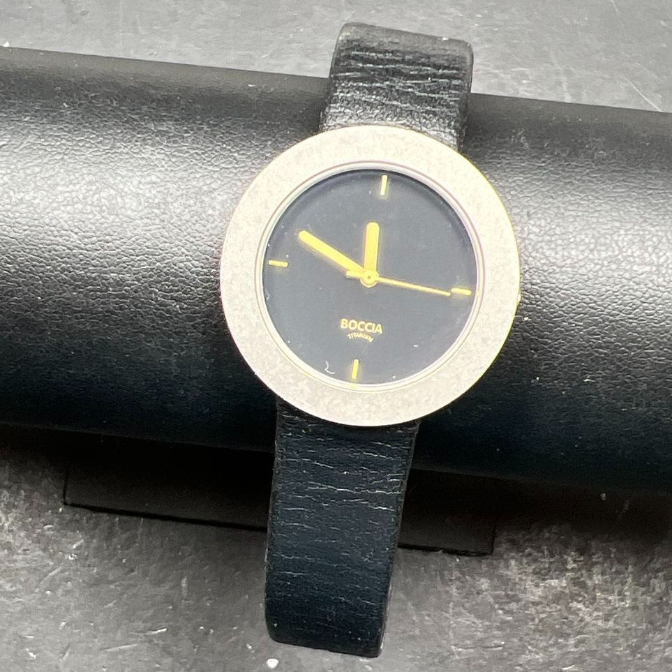 Boccia Titanium Analog Wristwatch New Battery