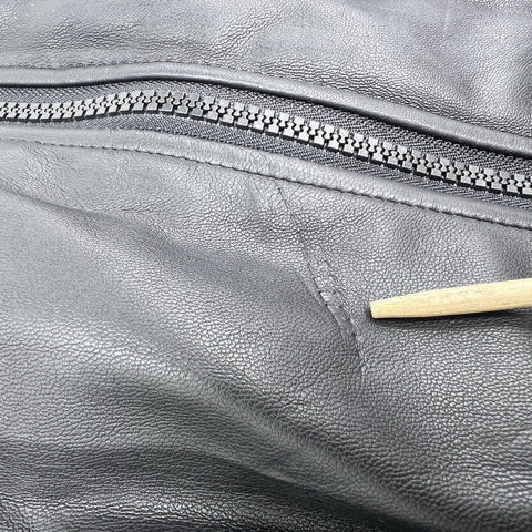 Steve Madden Women's Celestina Faux Leather Puffer Vest Black Cinch Waist M